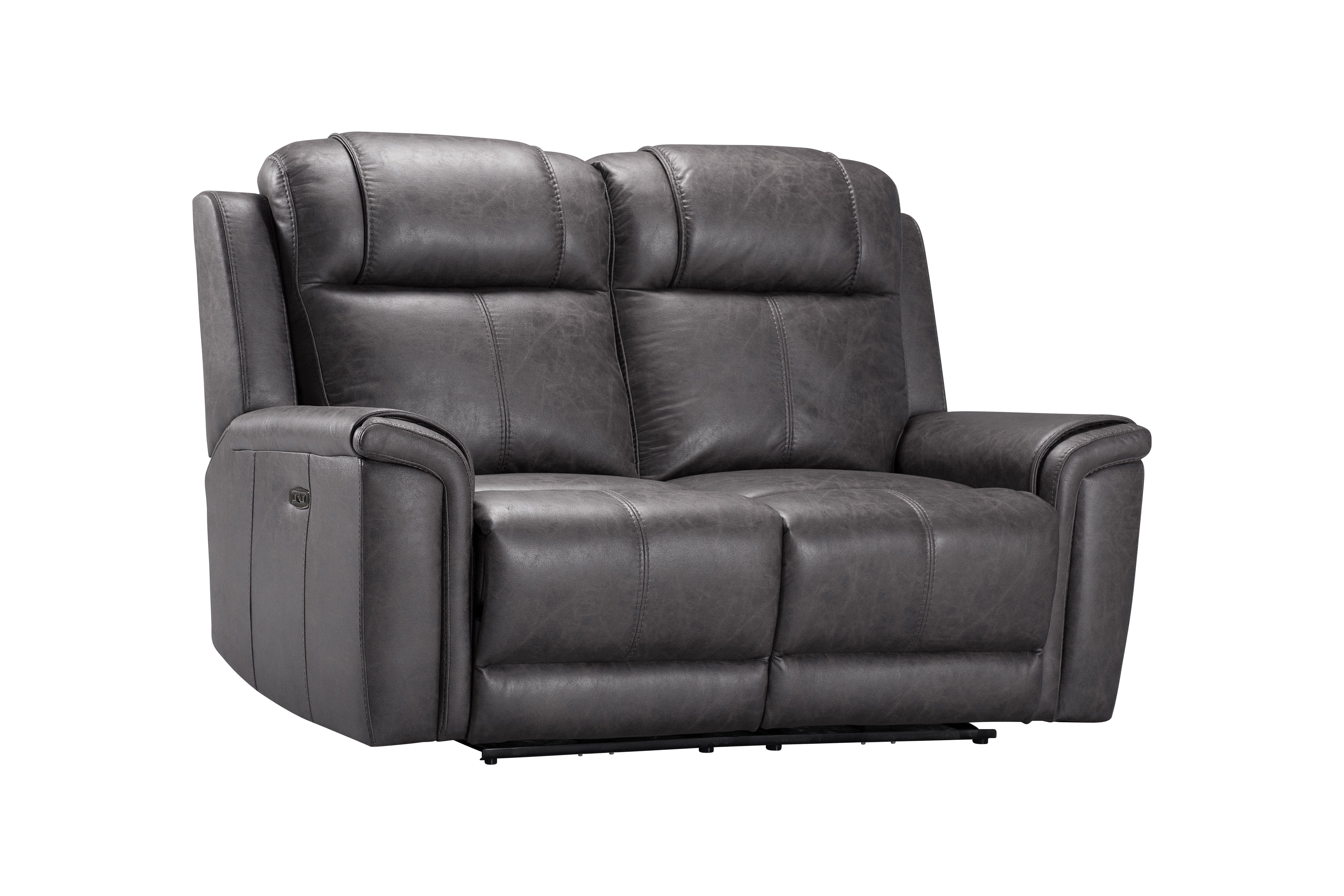 Charles Electric / Power Reclining Charcoal Grey Resilience Fabric Sofa Range | Power Headrests | USB Charging & Drinks Tray Table Plus High Seating & Backrest Position | Couch - Image 16