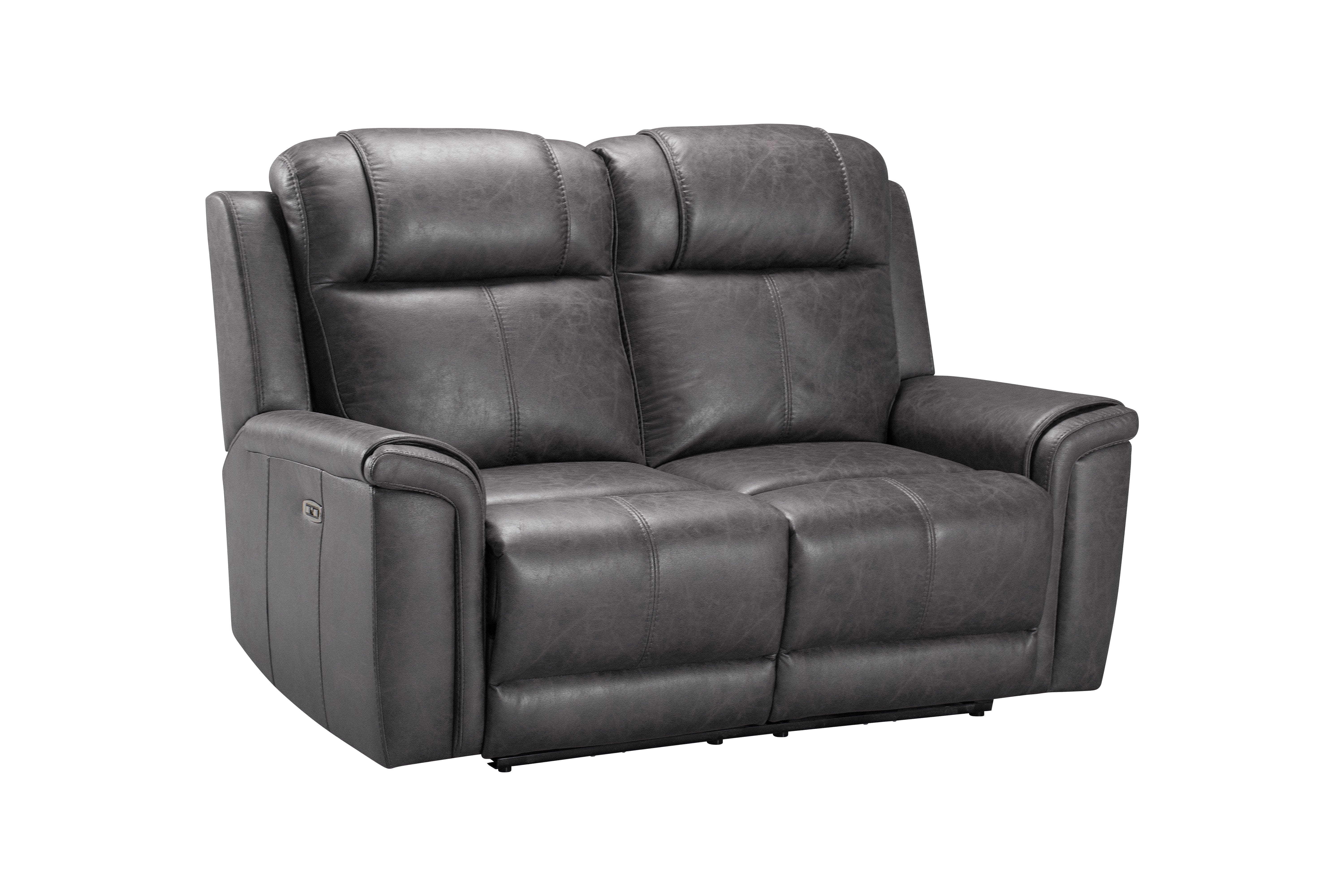 Charles Electric / Power Reclining Charcoal Grey Resilience Fabric Sofa Range | Power Headrests | USB Charging & Drinks Tray Table Plus High Seating & Backrest Position | Couch - Image 17