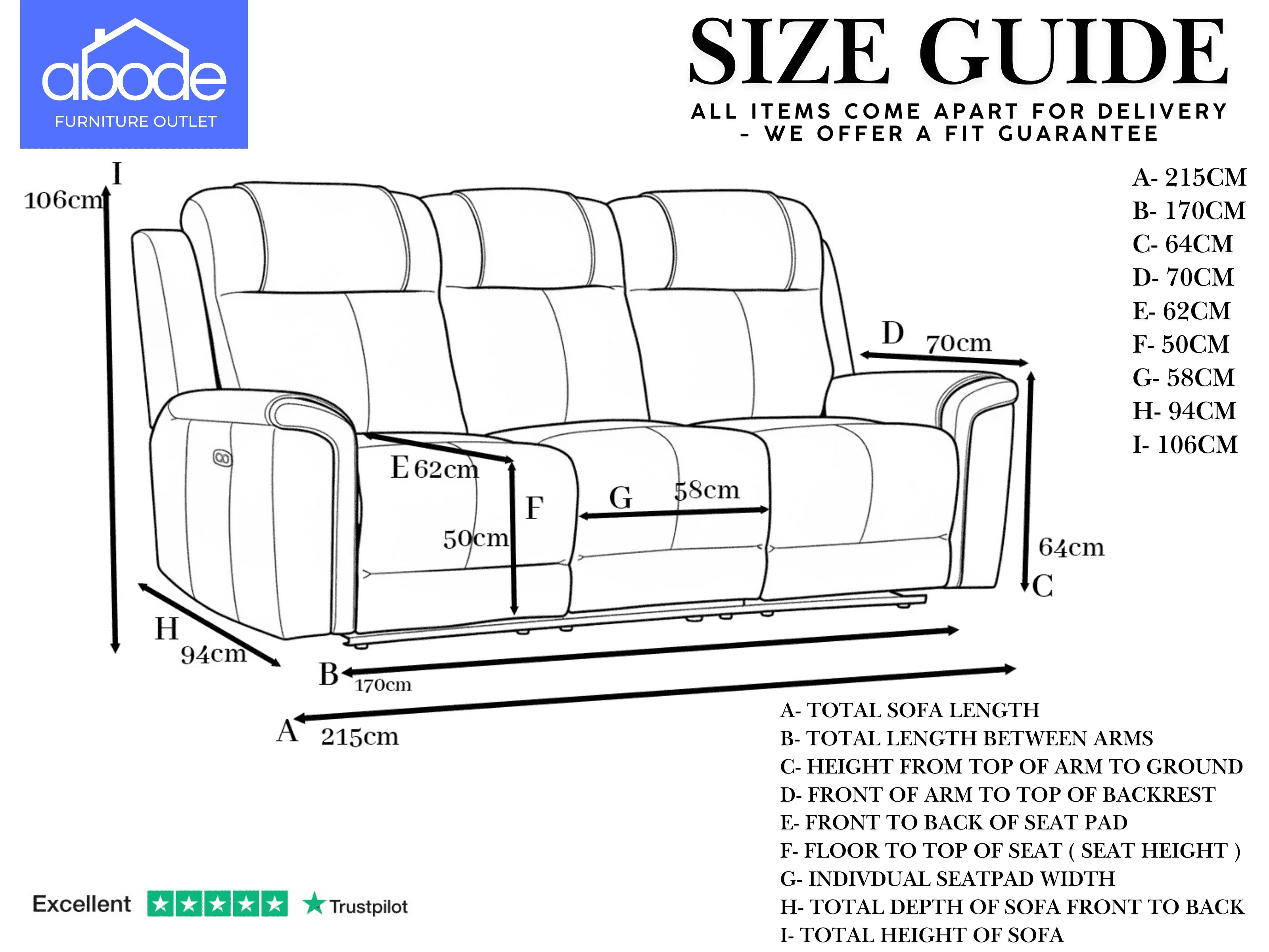 Charles Electric / Power Reclining Charcoal Grey Resilience Fabric Sofa Range | Power Headrests | USB Charging & Drinks Tray Table Plus High Seating & Backrest Position | Couch - Image 24