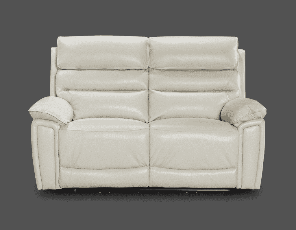 Calisese Ivory Cream Leather Electric Reclining 3 Seater + 2 Seater + Armchair Sofa Set With USB Charging Ports & Drop Down Tray Table - Image 8