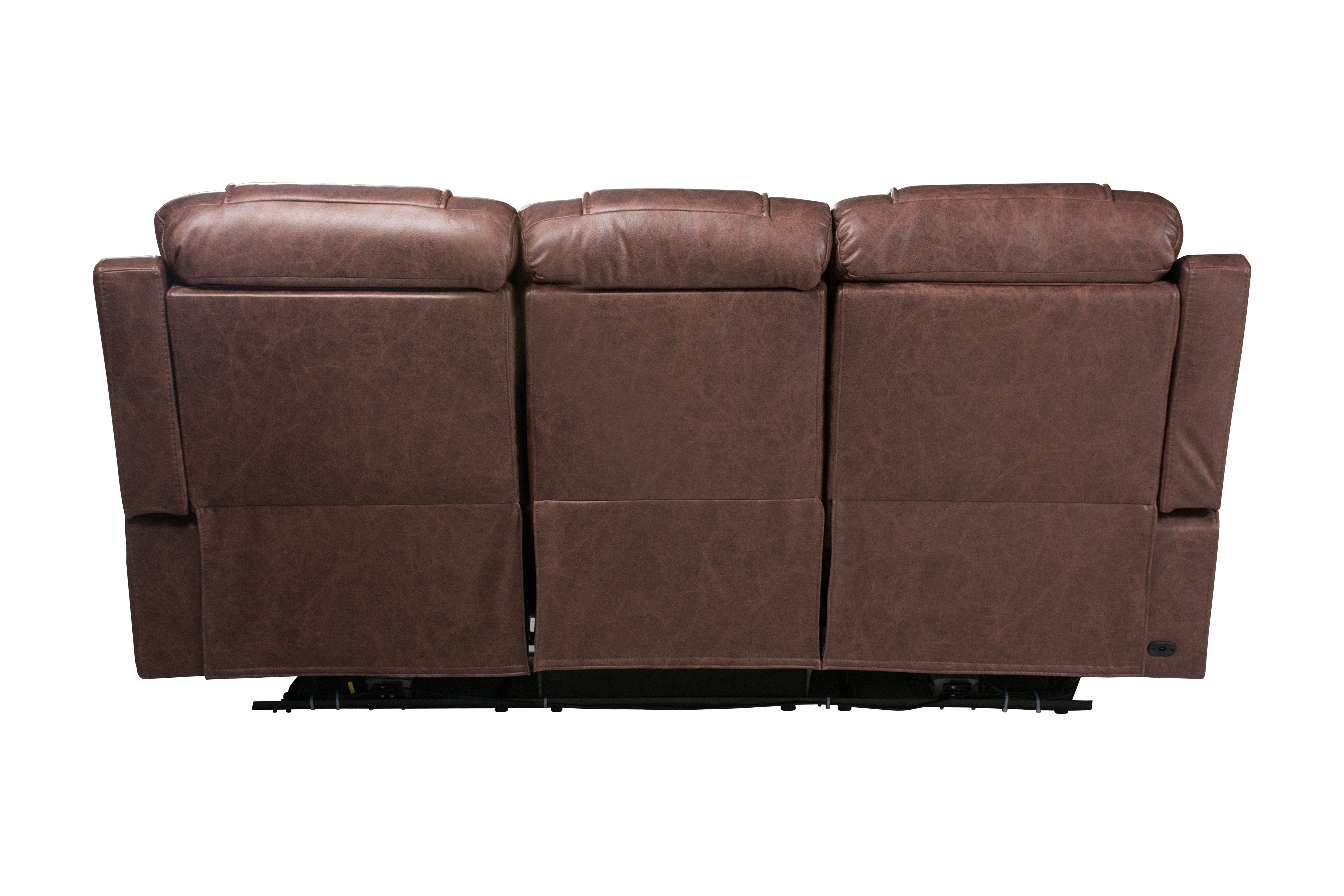 Charles Electric / Power Reclining Brown Resilience Fabric Sofa Range | Power Headrests | USB Charging & Drinks Tray Table Plus High Seating & Backrest Position | Couch - Image 23