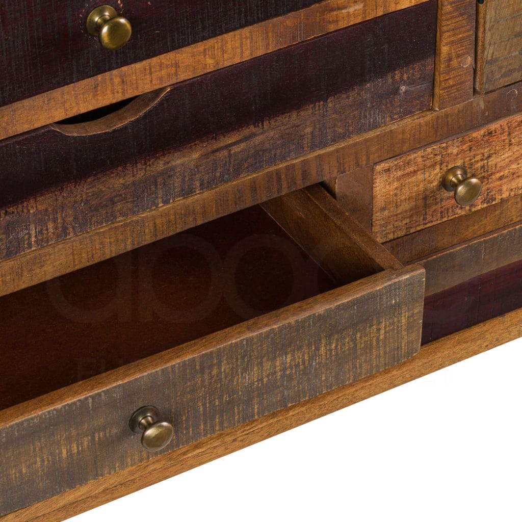 Industrial Multi Draw Chest With Brass Handles - Image 4