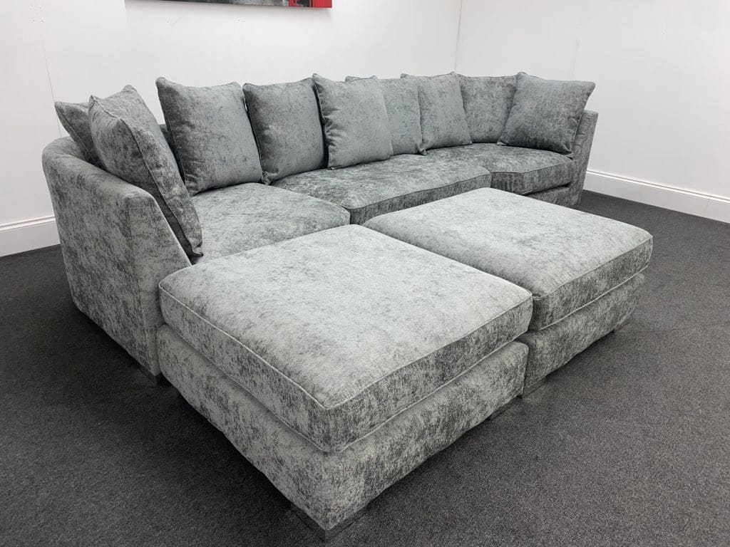 Lawrie Grey U-Shape Corner Sofa - Image 15