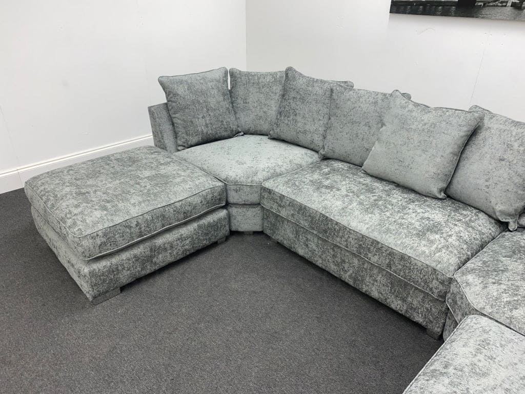 Lawrie Grey U-Shape Corner Sofa - Image 19
