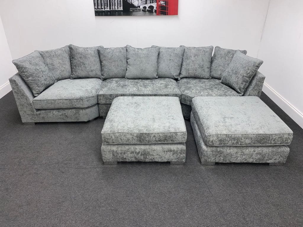 Lawrie Grey U-Shape Corner Sofa - Image 23