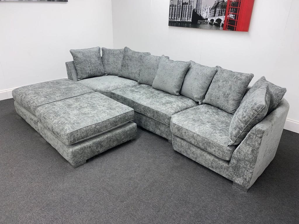 Lawrie Grey U-Shape Corner Sofa - Image 24