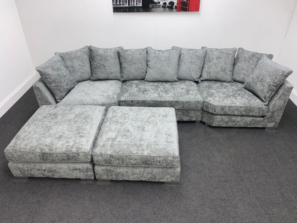 Lawrie Grey U-Shape Corner Sofa - Image 25