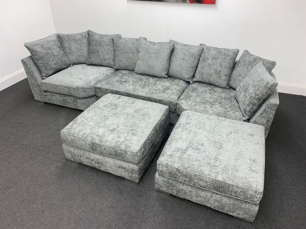 Lawrie Grey U-Shape Corner Sofa - Image 26