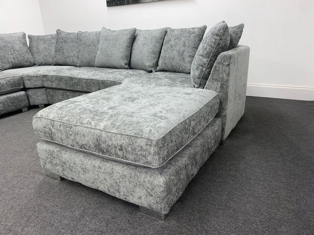 Lawrie Grey U-Shape Corner Sofa - Image 6