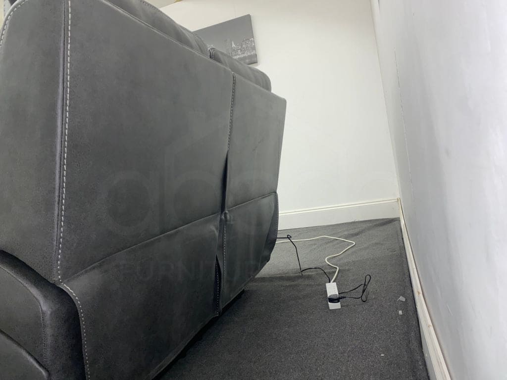 Cinema Sofa | Adjustable Headrests | Bluetooth Speakers |  Vinson Express Smart Tech 2 Seater Fabric Power Recliner Sofa - Image 20