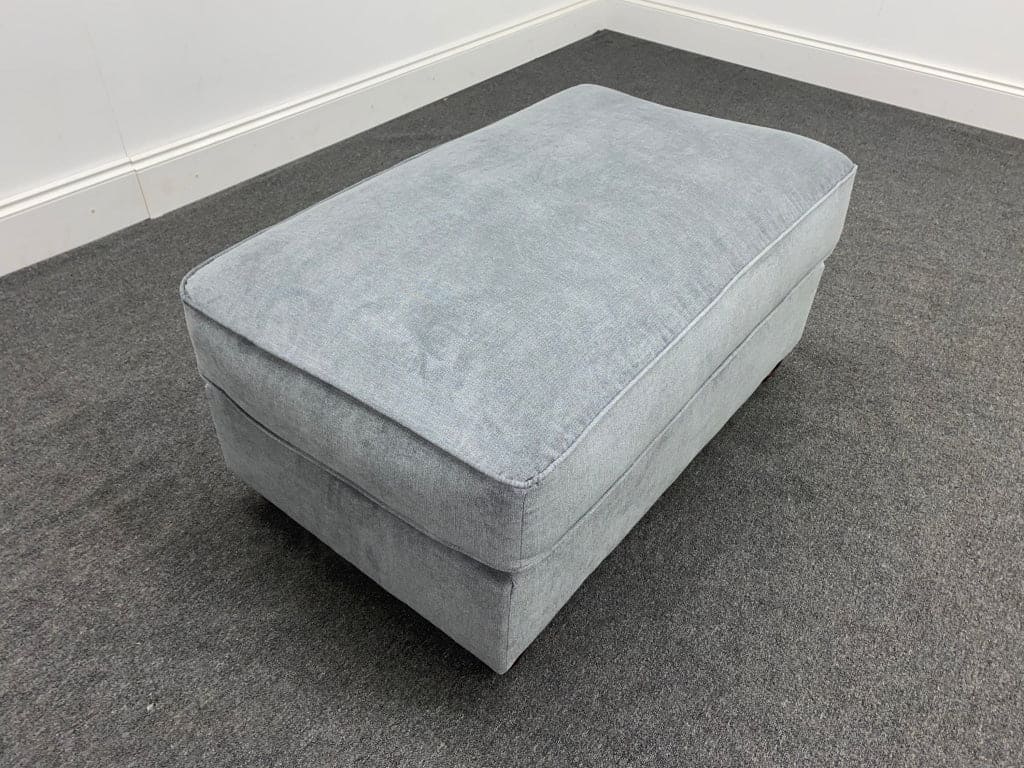 Montpellier Grey Fabric Footstool - Image 4