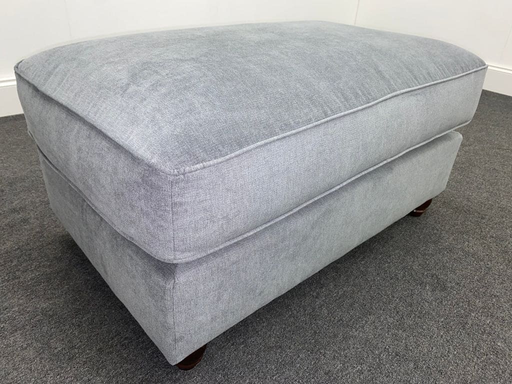 Montpellier Grey Fabric Footstool - Image 7