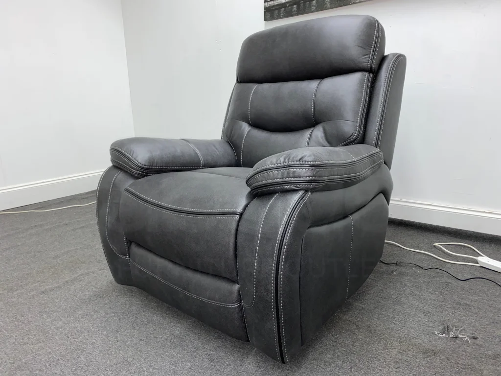 Cinema Sofa | Adjustable Power Headrests | Bluetooth Speakers | Vinson Express Smart Tech 1 Seater Sofa / Fabric Power Recliner Armchair Fabric Power Recliner - Image 2