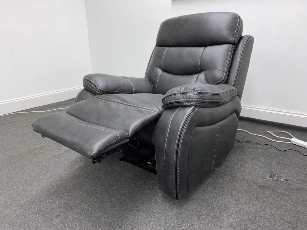Cinema Sofa | Adjustable Power Headrests | Bluetooth Speakers | Vinson Express Smart Tech 1 Seater Sofa / Fabric Power Recliner Armchair Fabric Power Recliner - Image 7