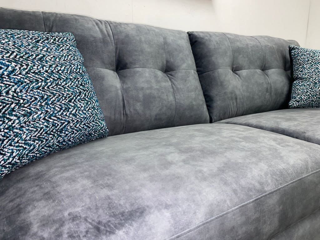 SPECIAL OFFER! Tivoli Electric Recliner Grey Plush Velvet Fabric 3 Seater + 2 Seater Bundle Sofa Set | Couch | - Image 4