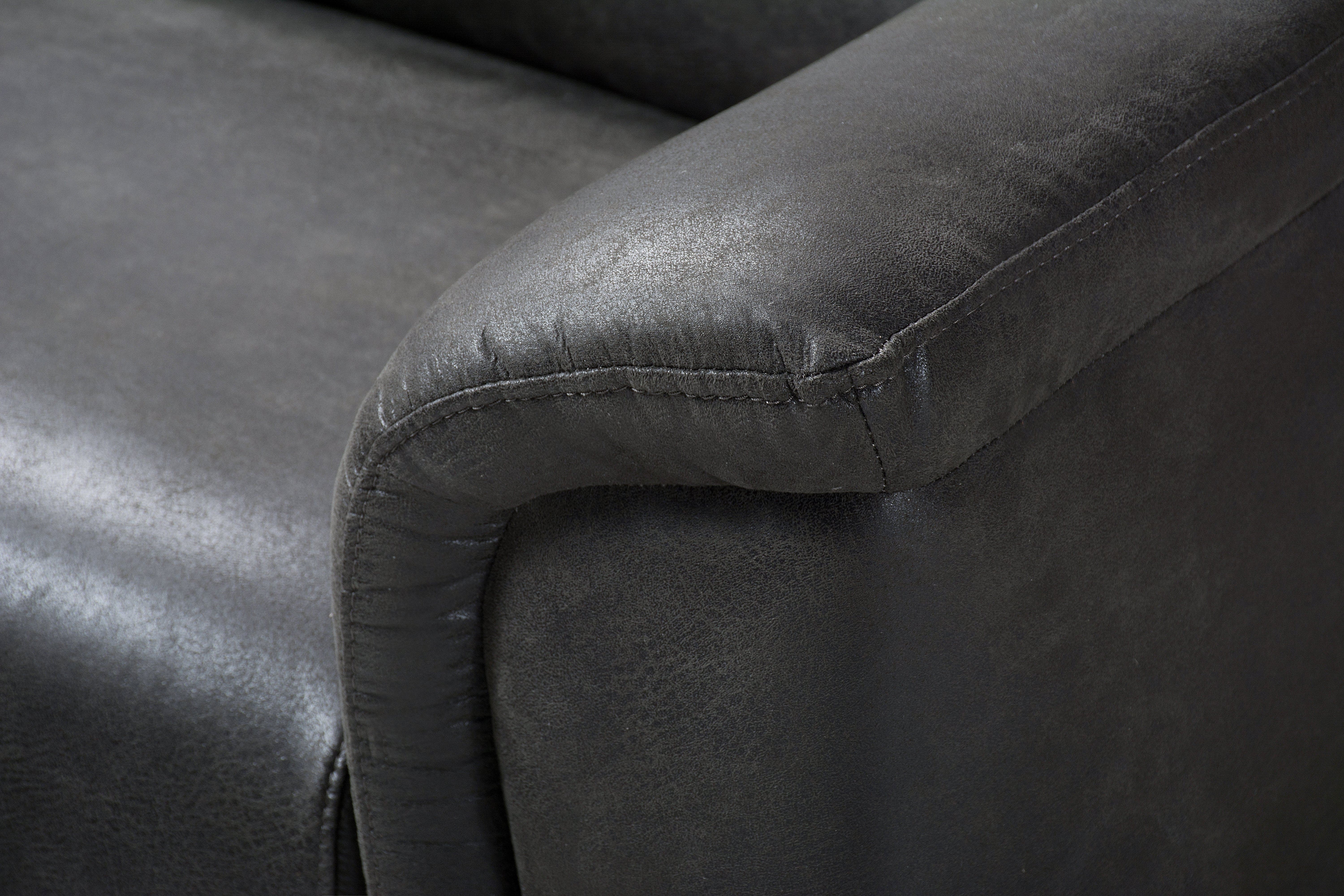 Beckham Reversible Electric Recliner Grey Resilience Fabric Corner Sofa With Adjustable Headrests - Image 7