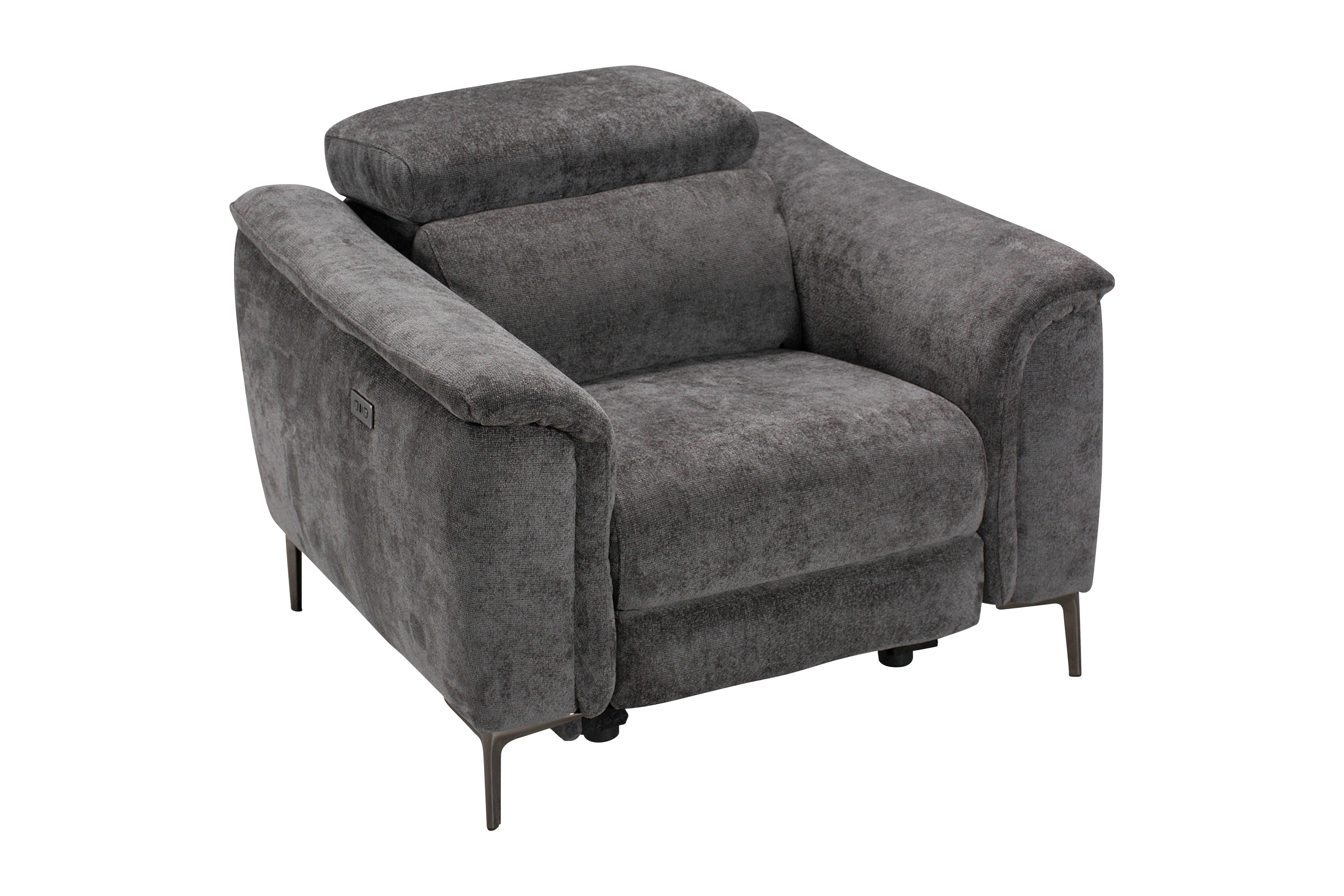 Beckham Fabric Electric Recliner Sofa Range With USB Charging Ports & Adjustable Headrests - Image 8