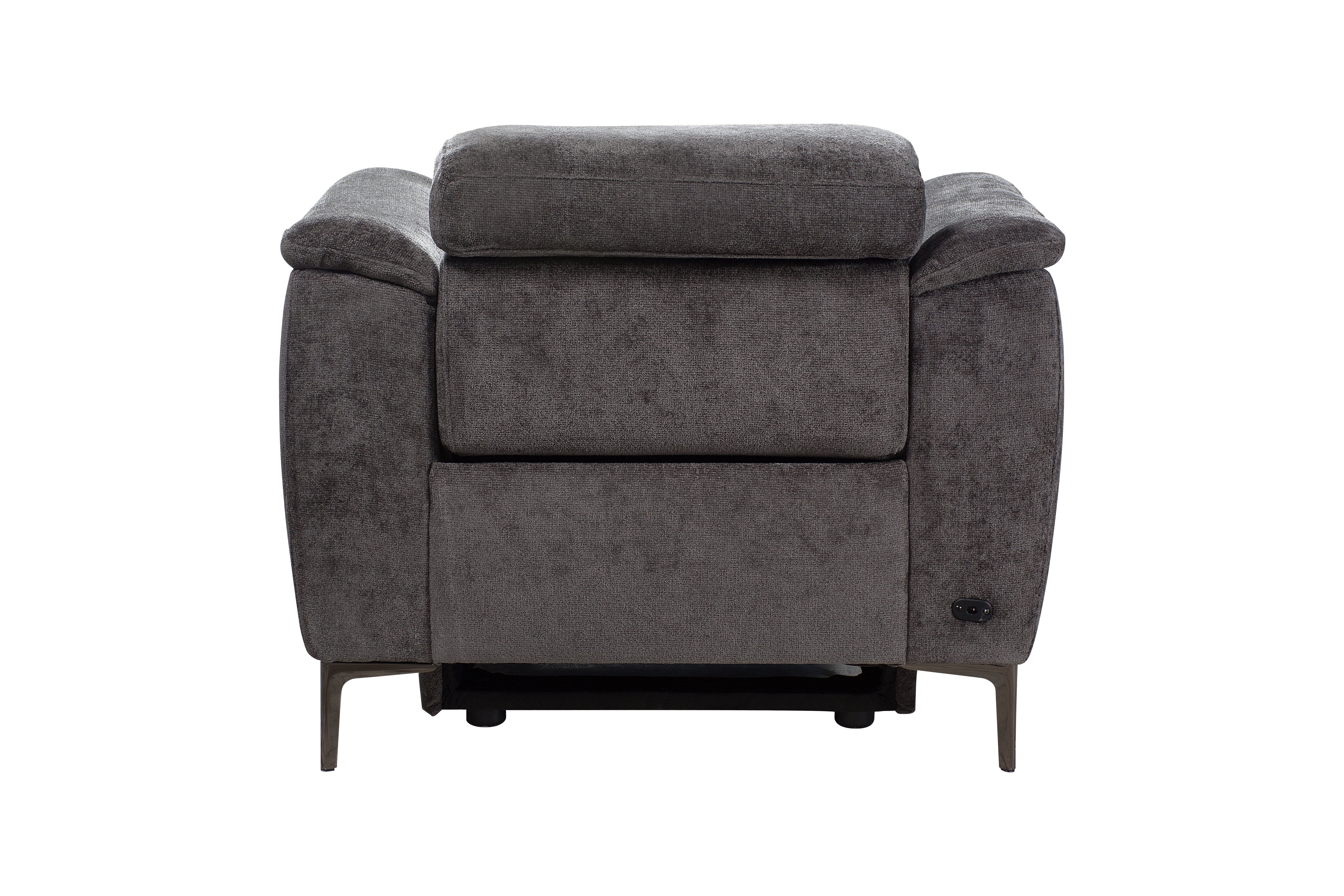 Beckham Fabric Electric Recliner Sofa Range With USB Charging Ports & Adjustable Headrests - Image 11