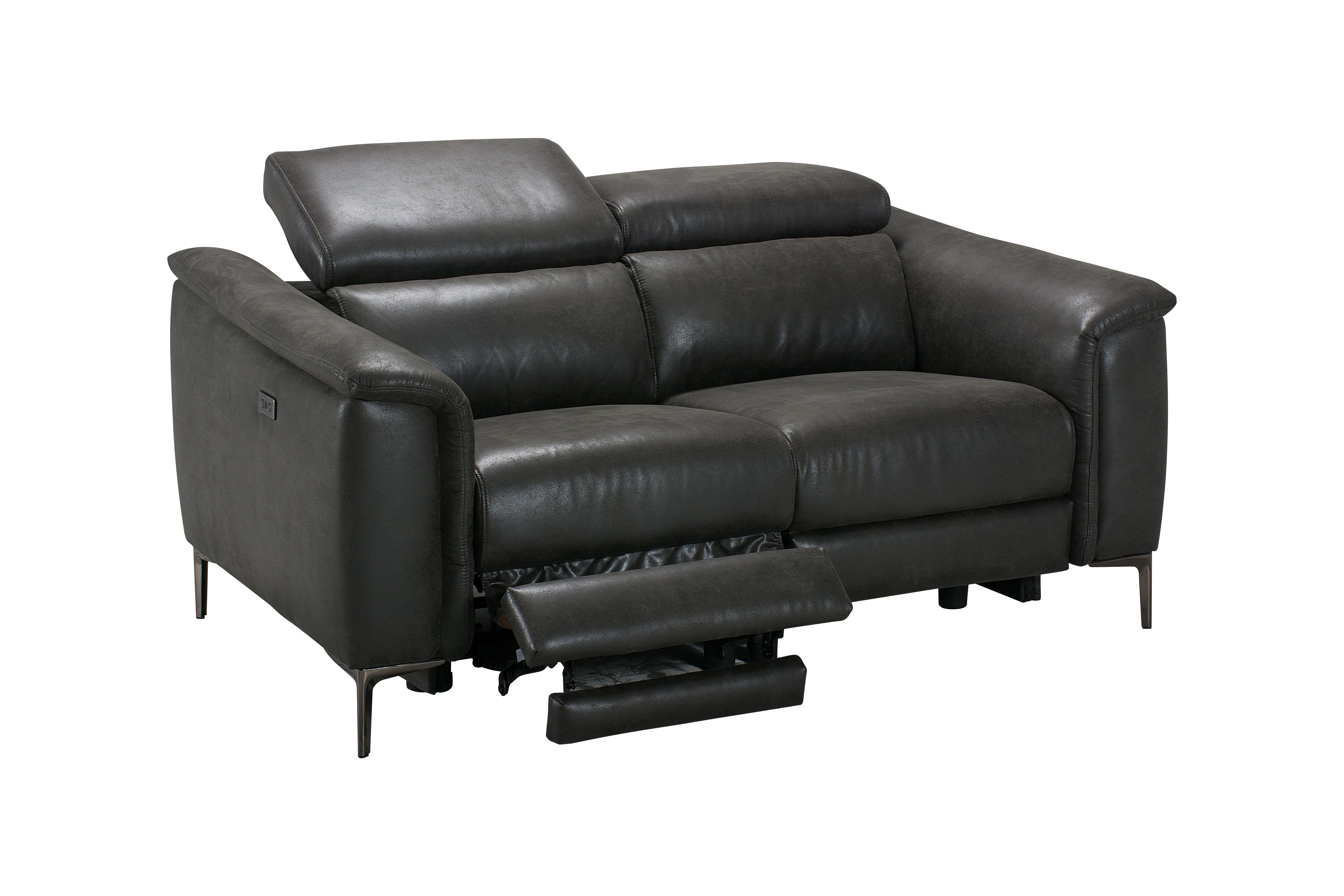 Beckham Resilience Suede Electric Recliner Sofa Range With USB Charging Ports & Adjustable Headrests - Image 13