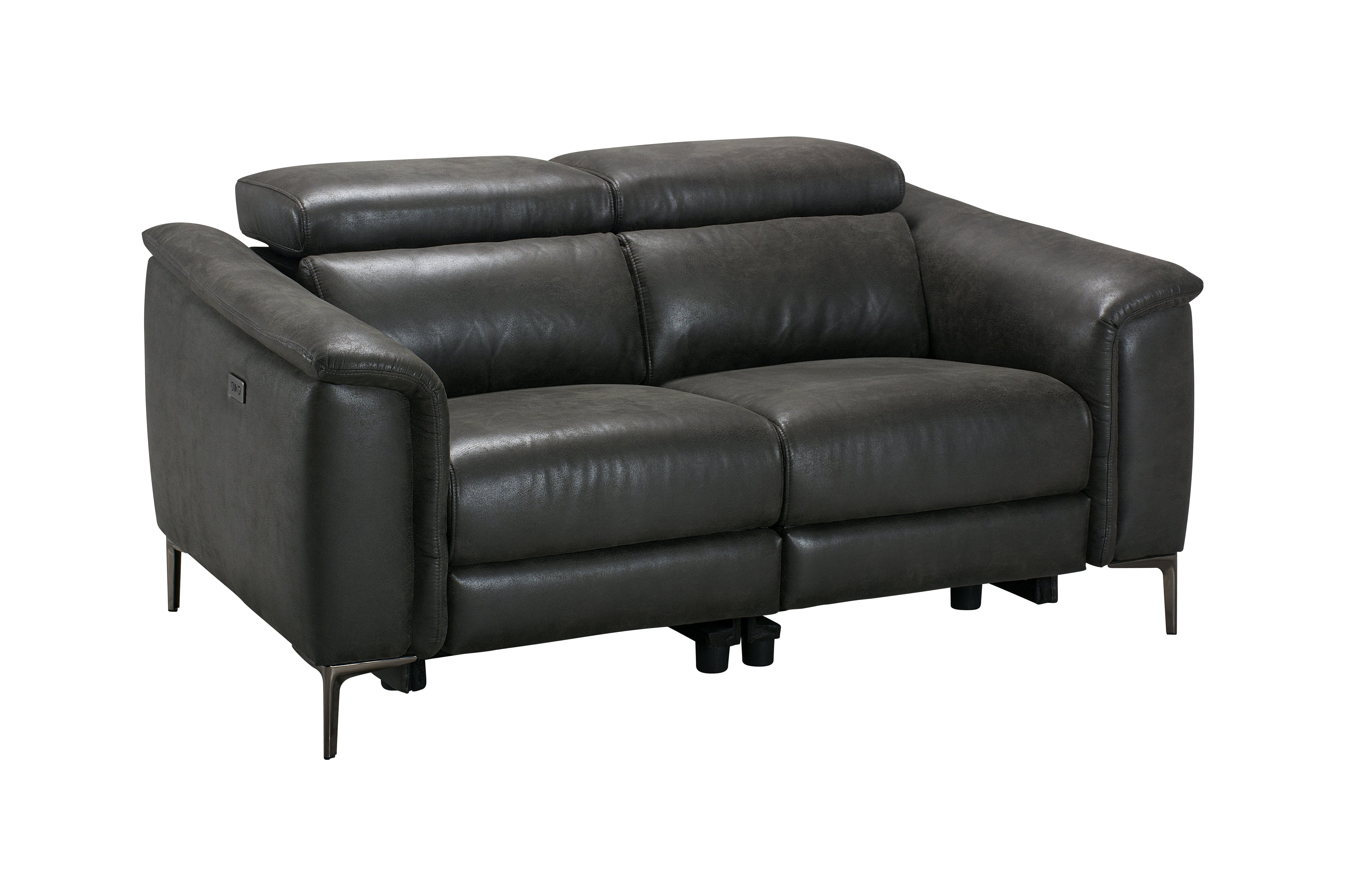 Beckham Resilience Suede Electric Recliner Sofa Range With USB Charging Ports & Adjustable Headrests - Image 10