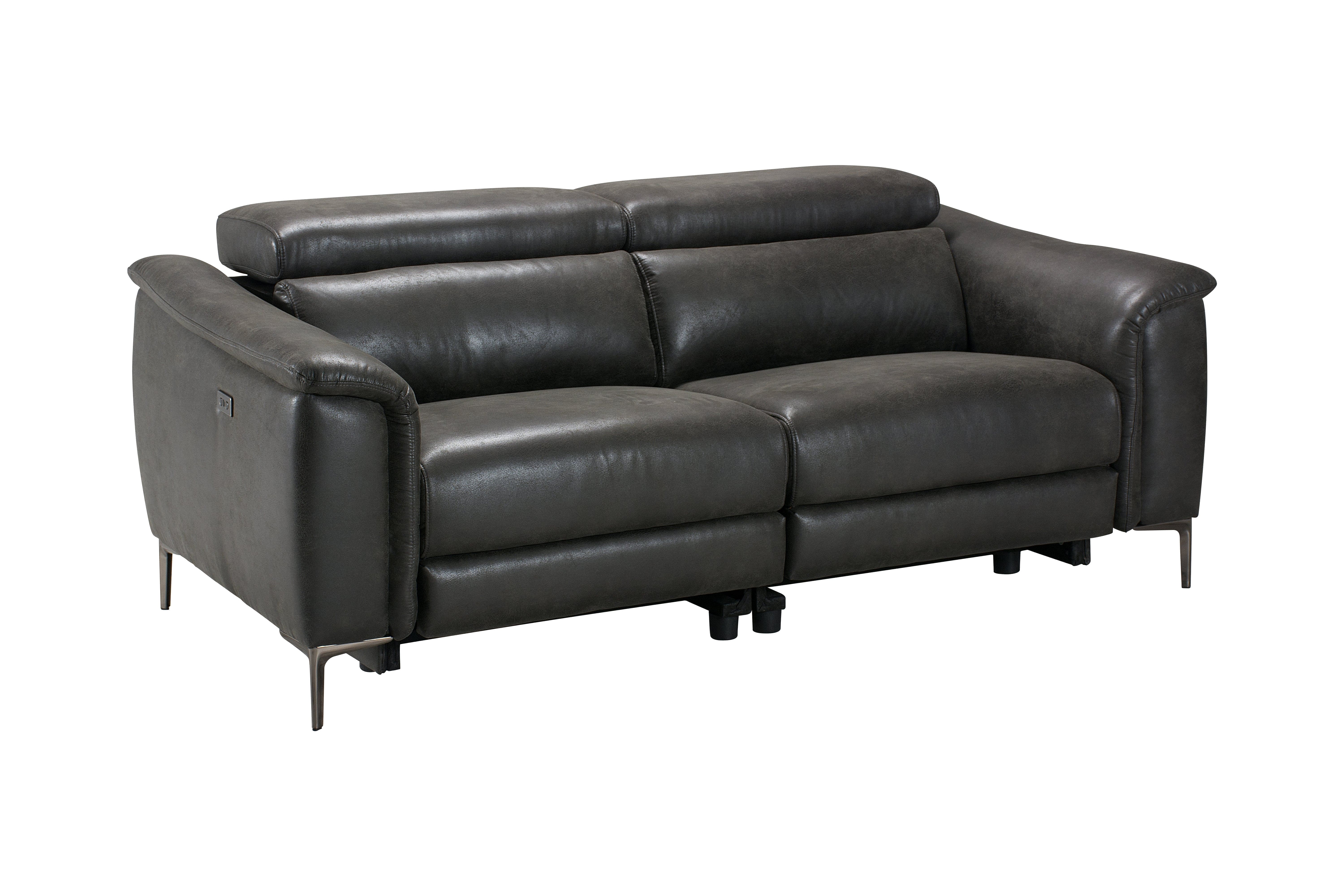 Beckham Resilience Suede Electric Recliner Sofa Range With USB Charging Ports & Adjustable Headrests - Image 17