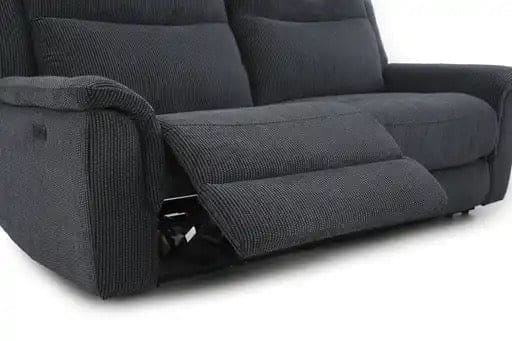 "Tamala" Charcoal Grey Fabric Electric Recliner Sofa Range Complete With USB/C Charging Ports - Image 9