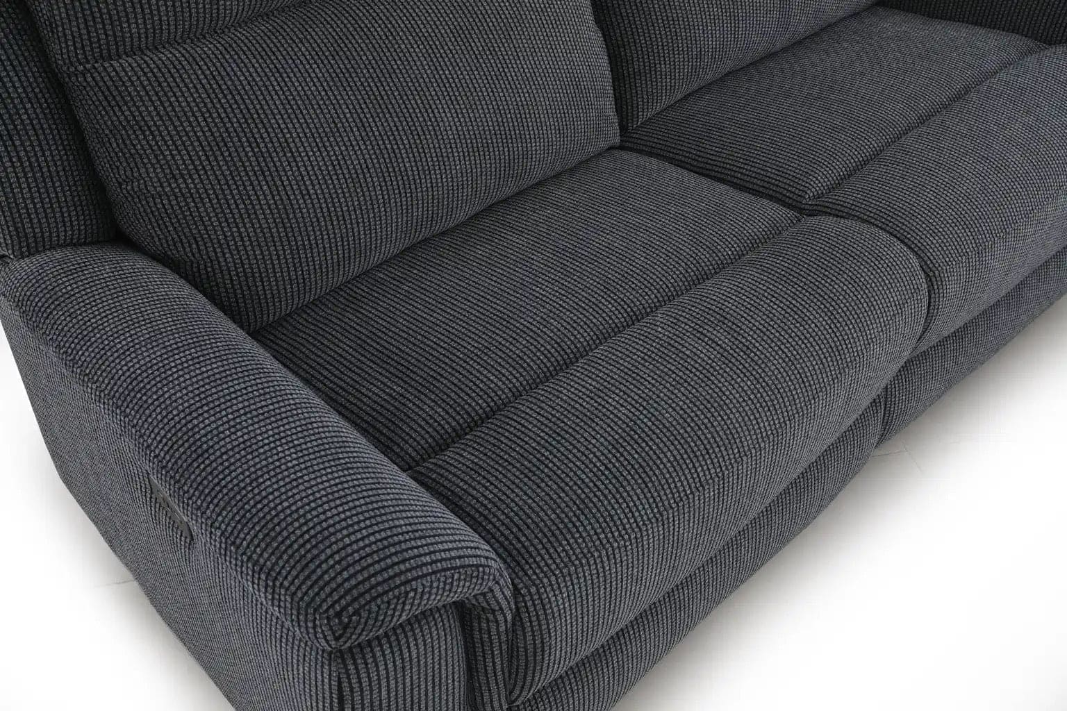 "Tamala" Charcoal Grey Fabric Electric Recliner Sofa Range Complete With USB/C Charging Ports - Image 10