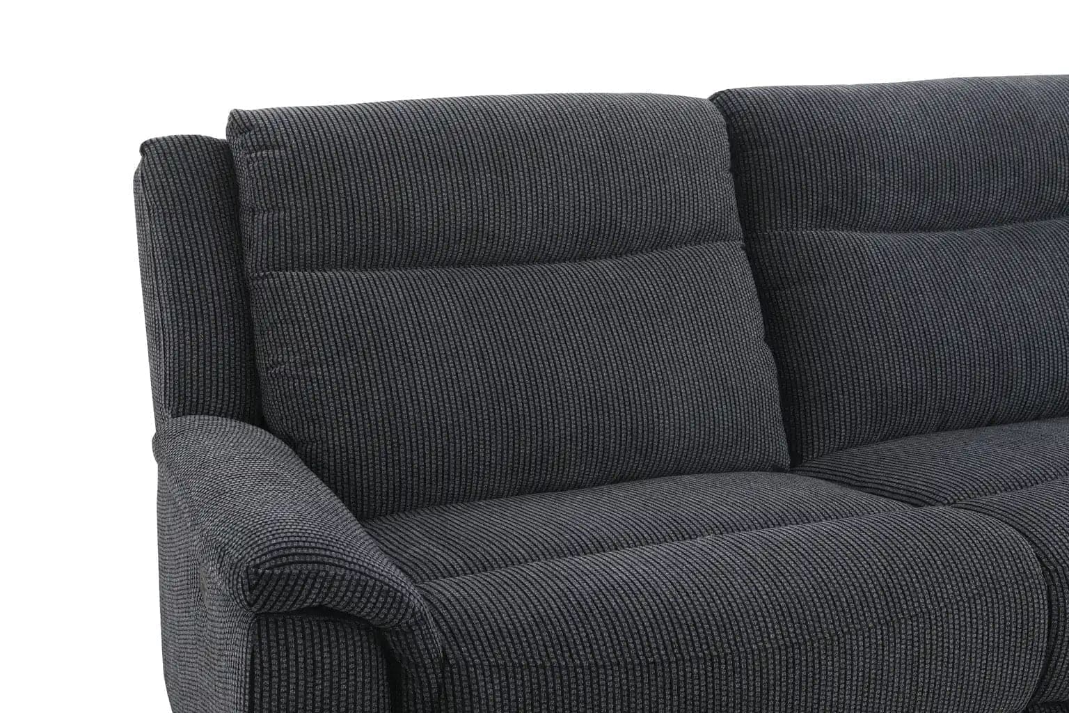 "Tamala" Charcoal Grey Fabric Electric Recliner Sofa Range Complete With USB/C Charging Ports - Image 11