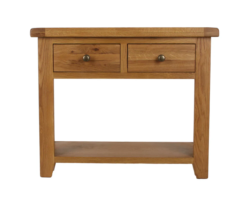 Torino Real Hardwood Oak Console Table