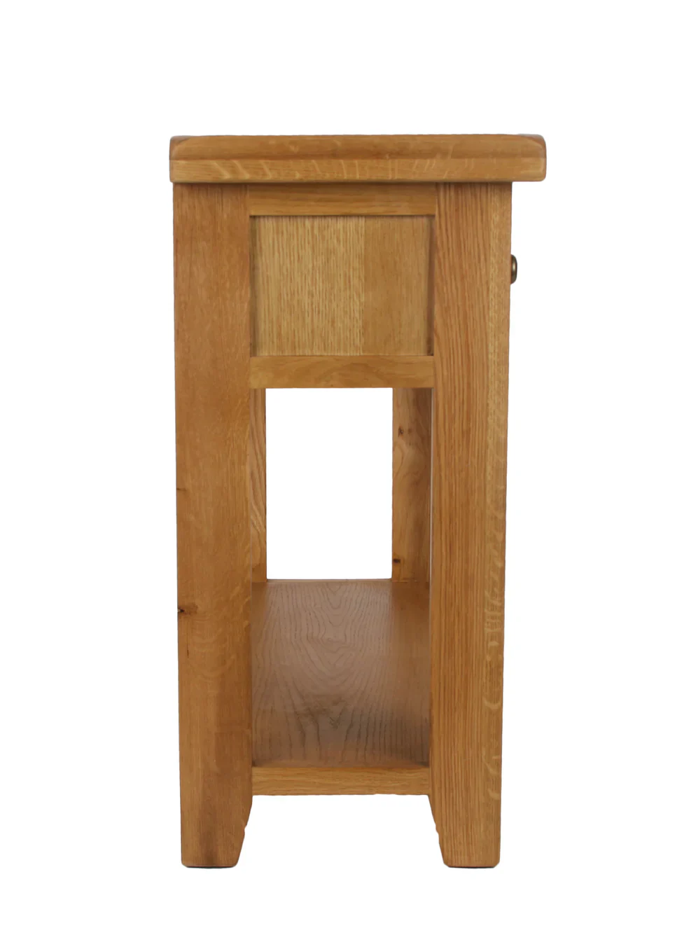 Torino Real Hardwood Oak Console Table - Image 4